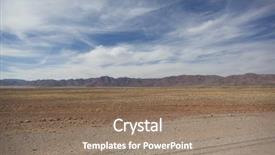  Presentation with famine - Presentation theme with famine - kalahari desert namibia background and a coral colored foreground