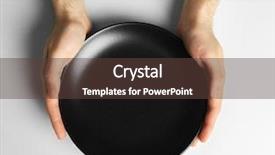  Presentation with black hands - PPT layouts enhanced with famine - male hands holding black plate background and a tawny brown colored foreground