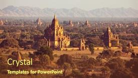 Presentation with myanmar bagan - Beautiful PPT layouts featuring famous-ancient-city-bagan backdrop and a tawny brown colored foreground
