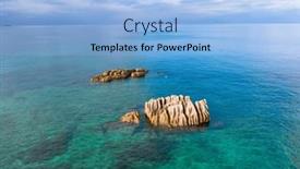  Presentation with islam famous mosque in turkish - Presentation theme consisting of famous-anse-volbert-cote-d background and a light blue colored foreground