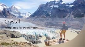  Presentation with japan beautiful landscape mountain fuji - Beautiful slide set featuring famous beautiful peak cerro torre backdrop and a  colored foreground