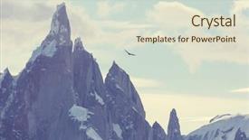  Presentation with beautiful landscapes - PPT layouts enhanced with famous beautiful peak cerro torre background and a lemonade colored foreground