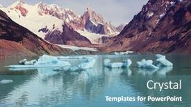  Presentation with beautiful landscapes - Cool new presentation with famous-beautiful-peak-cerro-torre backdrop and a teal colored foreground
