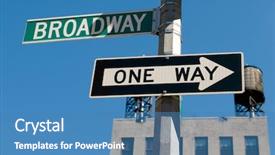  Presentation with broadway - Audience pleasing slide deck consisting of assessment 3d rendering text on backdrop and a tawny brown colored foreground