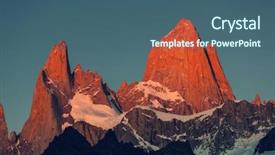  Presentation with rocky - Slide deck featuring famous cerro fitz roy - one background and a  colored foreground