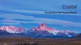  Presentation with indian famous temples - Presentation theme consisting of famous cerro fitz roy - one background and a  colored foreground
