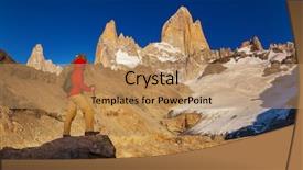  Presentation with indian famous temples - Amazing slide deck having famous cerro fitz roy - one backdrop and a coral colored foreground
