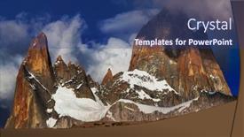  Presentation with e mc2 einstein s famous - PPT theme with famous-cerro-fitz-roy-one background and a ocean colored foreground