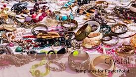  Presentation with flea - PPT layouts having famous-flea-market-in-jaffa background and a coral colored foreground