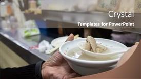  Presentation with intestine - Slides enhanced with famous-four-herbal-soup background and a gray colored foreground