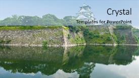  Presentation with osaka - Theme with  background and a  colored foreground