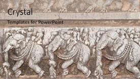  Presentation with architecture - Beautiful slides featuring famous hoysala architecture in india backdrop and a  colored foreground