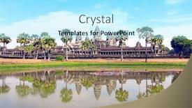  Presentation with khmer - Slide deck featuring famous-khmer-ancient-temple-complex background and a arctic colored foreground