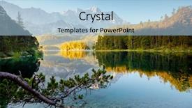  Presentation with world travel - Colorful slides enhanced with famous lake eibsee the best backdrop and a light blue colored foreground