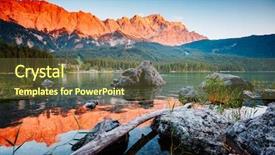  Presentation with best - Cool new theme with famous lake eibsee the best backdrop and a tawny brown colored foreground
