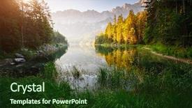  Presentation with world diabetes day - Beautiful PPT theme featuring famous lake eibsee the best backdrop and a tawny brown colored foreground