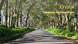  Presentation with kauai hawaii - PPT theme with famous-landmark-in-kauai-hawaii background and a tawny brown colored foreground