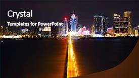  Presentation with casino - Amazing slide deck having 3d render of a halloween background with spooky castle backdrop and a navy blue colored foreground