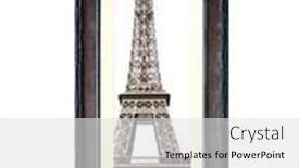  Presentation with eiffel tower - Slide deck having famous-landmark-of-paris-eiffel background and a light gray colored foreground