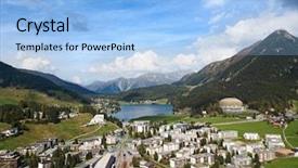  Presentation with meetings - Audience pleasing PPT theme consisting of famous location of annual meeting backdrop and a light blue colored foreground