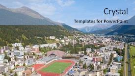  Presentation with meetings - Amazing slide deck having famous location of annual meeting backdrop and a light blue colored foreground