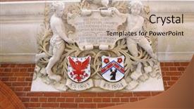  Presentation with shield - Presentation featuring famous london crest background and a  colored foreground