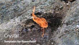  Presentation with natural gas - Presentation design featuring famous-lycian-way-in-turkey background and a gray colored foreground