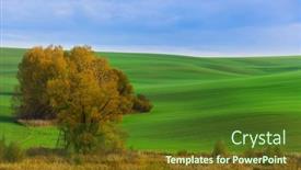  Presentation with czech republic - PPT theme having famous-moravian-fields-czech-republic background and a tawny brown colored foreground