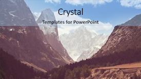  Presentation with mountain - Amazing PPT layouts having famous mountaineers - beautiful high mountain in pamir backdrop and a  colored foreground