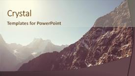  Presentation with japan beautiful landscape mountain fuji - PPT layouts having famous mountaineers - beautiful high mountain in pamir background and a  colored foreground