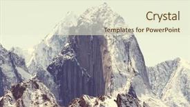  Presentation with mountain - Slide set having famous mountaineers - beautiful high mountain in pamir background and a  colored foreground