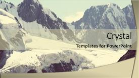  Presentation with mountain - Cool new PPT layouts with famous mountaineers - beautiful high mountain in pamir backdrop and a  colored foreground