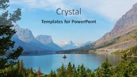  Presentation with montana - Audience pleasing PPT theme consisting of famous-natural-view backdrop and a light blue colored foreground