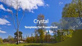  Presentation with jerusalem - Colorful slide set enhanced with famous new jerusalem monastery - istra backdrop and a teal colored foreground