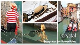  Presentation with venice - Theme enhanced with famous people collage - incredible venice background and a  colored foreground