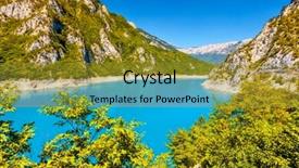  Presentation with bosnia - Amazing theme having famous piva canyon with its backdrop and a gold colored foreground