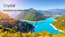  Presentation with bosnia - Amazing presentation having famous piva canyon with its backdrop and a light blue colored foreground