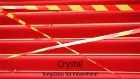  Presentation with red carpet award - Colorful PPT theme enhanced with famous red carpet in cannes backdrop and a crimson colored foreground