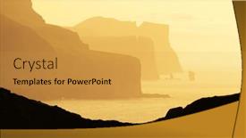  Presentation with rocks - Slide set enhanced with famous-risin-og-kellingin-rocks background and a gold colored foreground