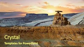  Presentation with mexican - Cool new PPT theme with famous rock mexican hat near backdrop and a tawny brown colored foreground