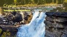  Presentation with indigenous canadian - Cool new theme with famous-rugged-athabasca-falls-picturesque backdrop and a tawny brown colored foreground