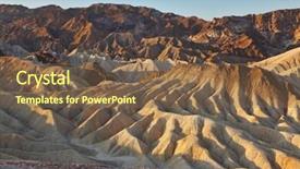  Presentation with death - Cool new slide set with famous section of death valley in california - zabriskie point picturesque hills of pink yellow and chocolate hues at sunset backdrop and a tawny brown colored foreground