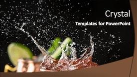  Presentation with mule - Beautiful PPT theme featuring mule alcoholic cocktail in copper backdrop and a black colored foreground