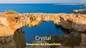  Presentation with napa - Presentation theme consisting of famous-stone-sin-bridge background and a tawny brown colored foreground