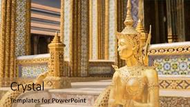  Presentation with bangkok - Amazing presentation having famous temple at bangkok thailand backdrop and a coral colored foreground
