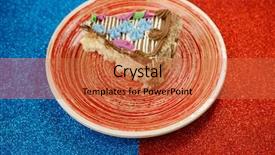  Presentation with food truck cake ice cream - Beautiful slide deck featuring cake famous throughout the world backdrop and a  colored foreground