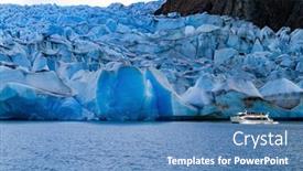  Presentation with third world - Presentation theme featuring famous-torres-del-paine-park background and a teal colored foreground