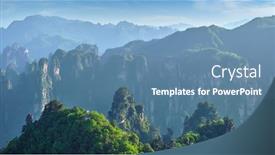  Presentation with china - Slide set consisting of famous-tourist-attraction-of-china background and a teal colored foreground