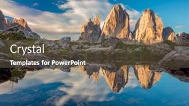  Presentation with vietnam culture ben tre - Slide deck having famous-tre-cime-di-lavaredo background and a tawny brown colored foreground