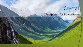  Presentation with roaring - PPT theme having famous-troll-staircase-colossal-seething background and a light blue colored foreground